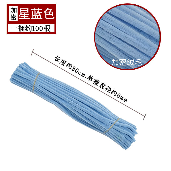 Varillas de felpa encriptadas de 42 colores, tiras para raíces de cabello, materiales populares para ramos hechos a mano, fabricante de varillas de felpa.