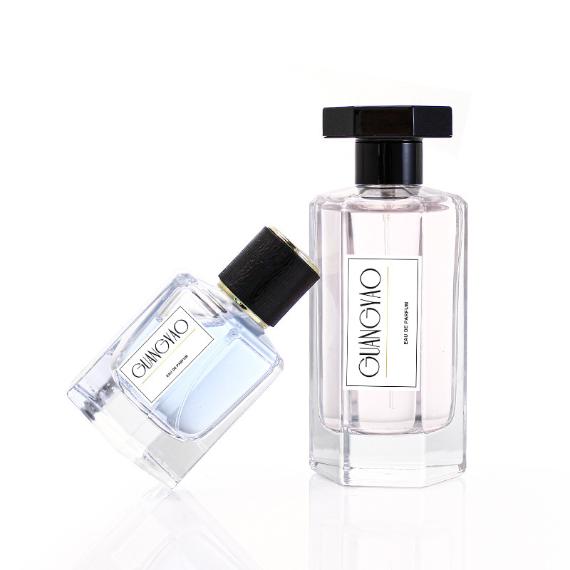 メーカー直販香水瓶50ml 100ml六角形透明ガラス香水分注瓶化粧品瓶|undefined
