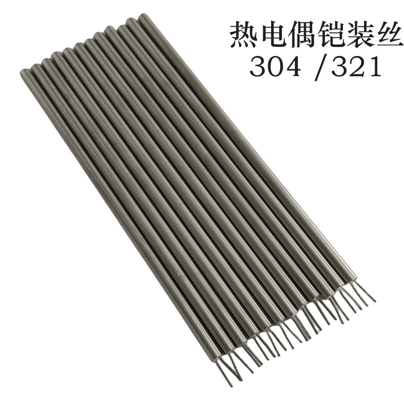 Прямые продажи Бронированный провод термопары K-типа, устойчивый к высоким температурам, провод для измерения температуры термопары можно согнуть, чтобы выдерживать давление и ударопрочность