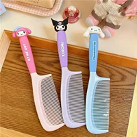 Симпатичная расческа Sanrio Kuromi для девочек с длинными волосами, специально для не повреждения кожи головы, бытовая расческа для девочек, расческа для хвоста