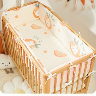 Baby Crib Fence Soft Bag Splicing Bed Fence Anti-Collision Bed Fence One-Piece Cloth Baby and Kidsren's Arrangement Cotton Bedside