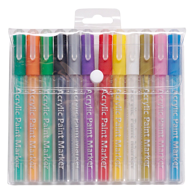 Pintura de uñas graffiti pluma marcador de acrílico color pintado a mano punto flor gancho línea DIY uñas para hornear sin acuarela en blanco y negro