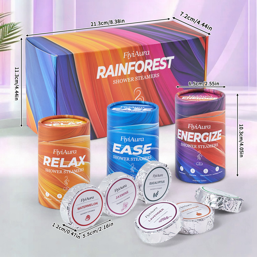 香薰淋浴片跨境现货Shower sheet锡纸套装伴手礼花果香沐浴香氛片