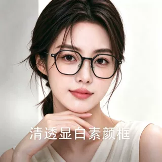 近视眼镜女万鸿椭圆超轻TR小码网红款可配度数丹阳眼镜框架工厂店