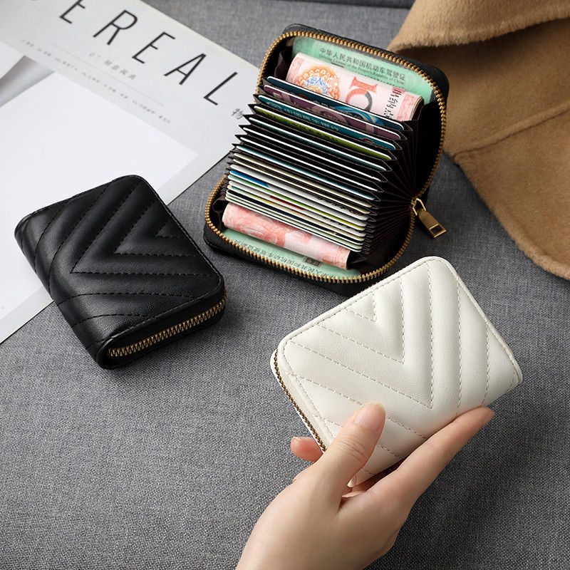 New Popular Ins Style Multi-Card Slot Wallet Internet Celebrity Niche Card Holder for Women Small and Exquisite High-End Ultra-Thin Style