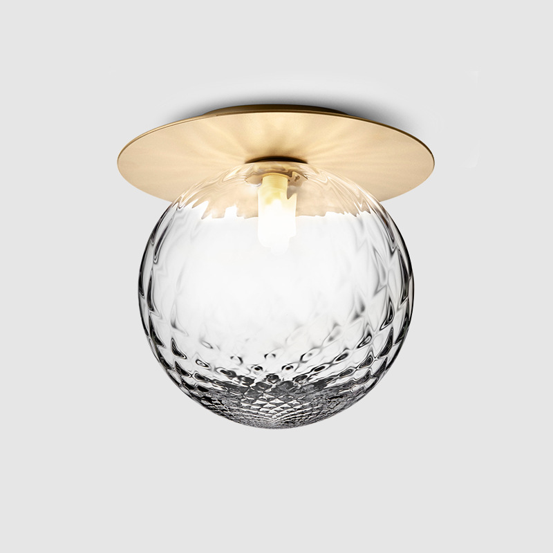 Nordic Corridor Light Aisle Light Balcony Ceiling Light Modern Simple Brass Ball Entrance Light Entrance Door Hall Light