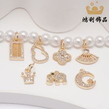 14K����ɫ�Ƕ�ʯ��P ���J���� �����diy�ֹ��Ʒ�������