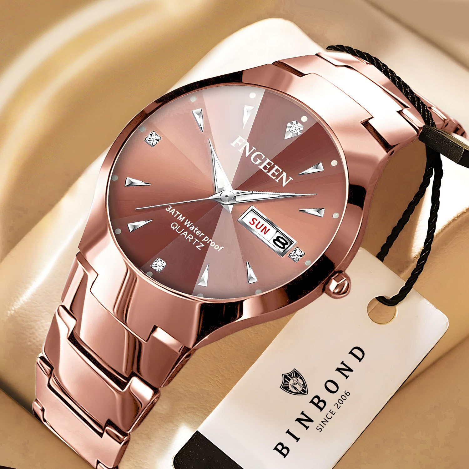 Korean Style Simple Fashion Tungsten Steel Color Women's Student Watch Men's Women's Watch Couple's Waterproof Ultra-thin Quartz Men's Watch