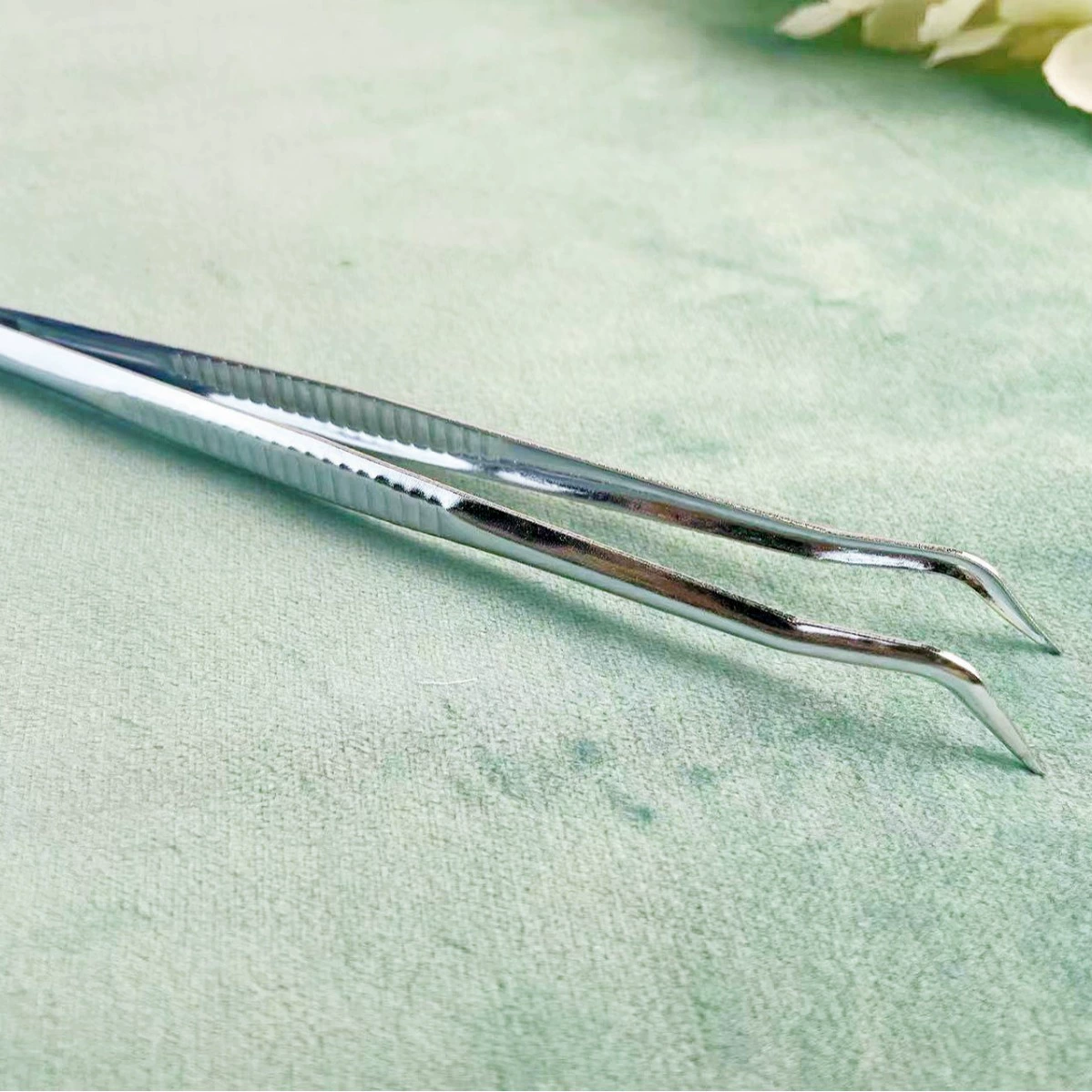 Tweezers, tubular collar, pack, 14.5cm