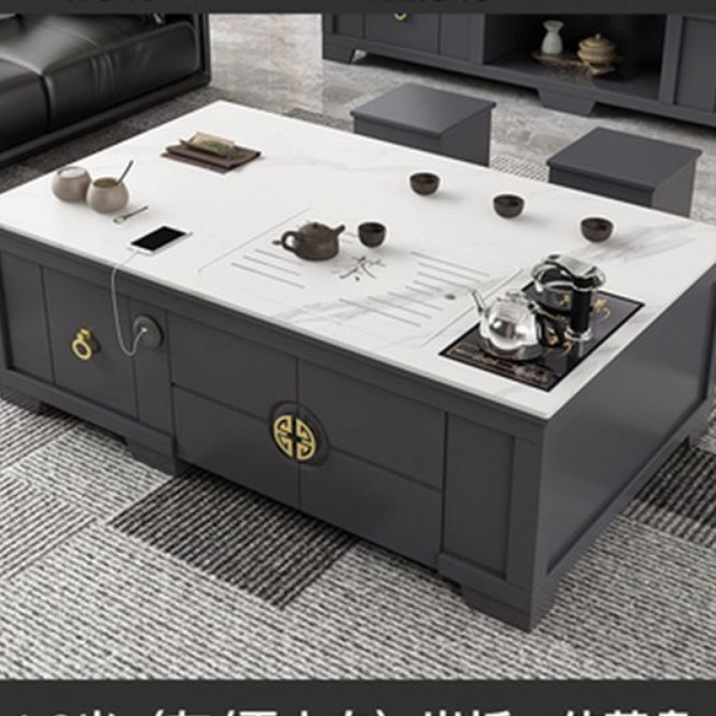 Sala de estar roca kung fu mesa de té mesa de té multifuncional mesa de té de oficina en el hogar mesa de té mesa de té totalmente automática