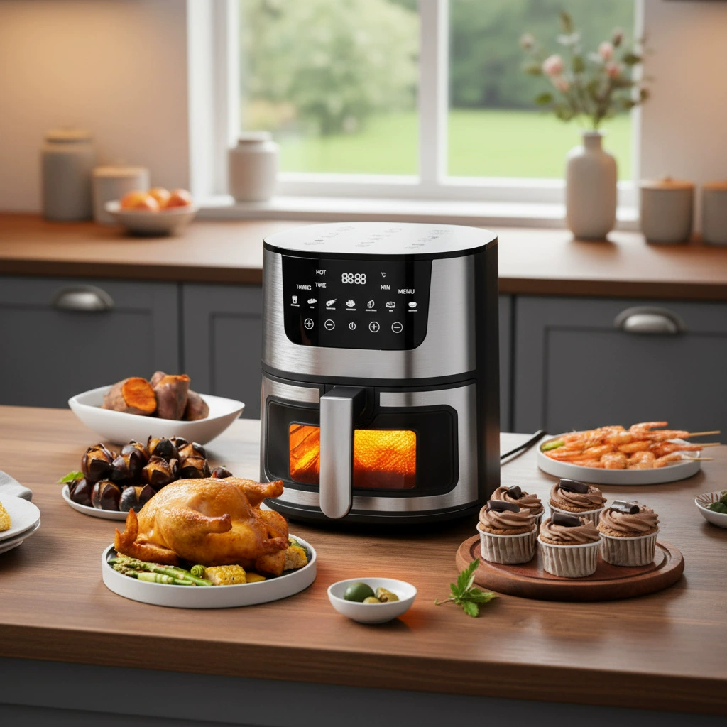 Фритюрница на 5 л, многофункциональная бесмасляная Cooker, разные вместимости и варианты цвета