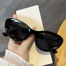 复古猫眼小框墨镜女简约显气质2025新款小红书网红街拍百搭太阳镜