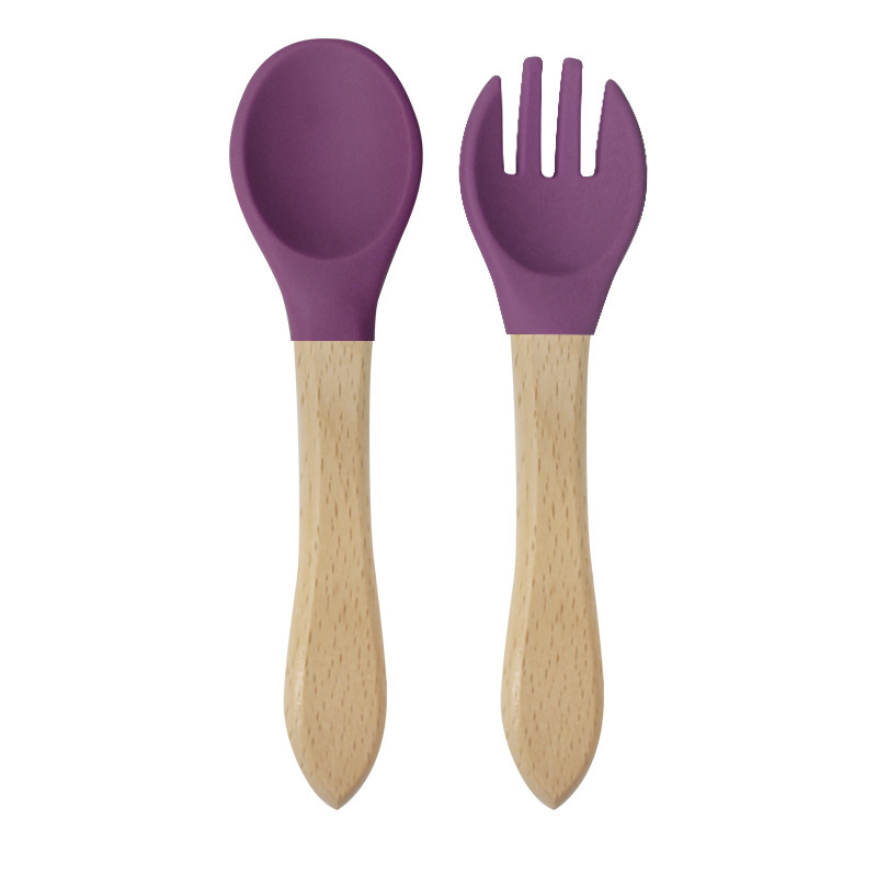 Burgundy (wooden fork spoon)