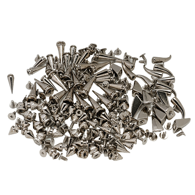 [Venta directa de fábrica] especificaciones de remache de aleación de zinc remache puntiagudo punky completo DIY clavo decorativo hecho a mano