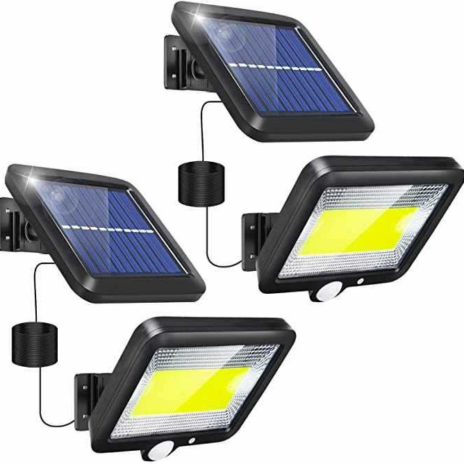 56led luz solar de pared dividida luz de inducción corporal iluminación doméstica al aire libre luz de calle COB lámpara de patio impermeable