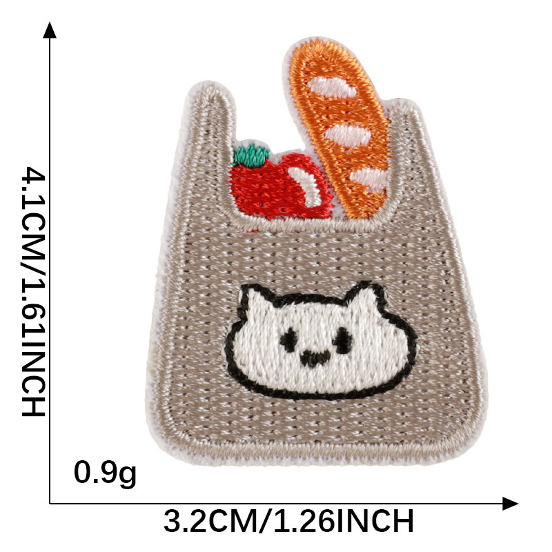 メーカー既製漫画食品刺繍ステッカー diy 衣類アクセサリー装飾アイロンパッチ한국 Wappen 布ステッカー|undefined
