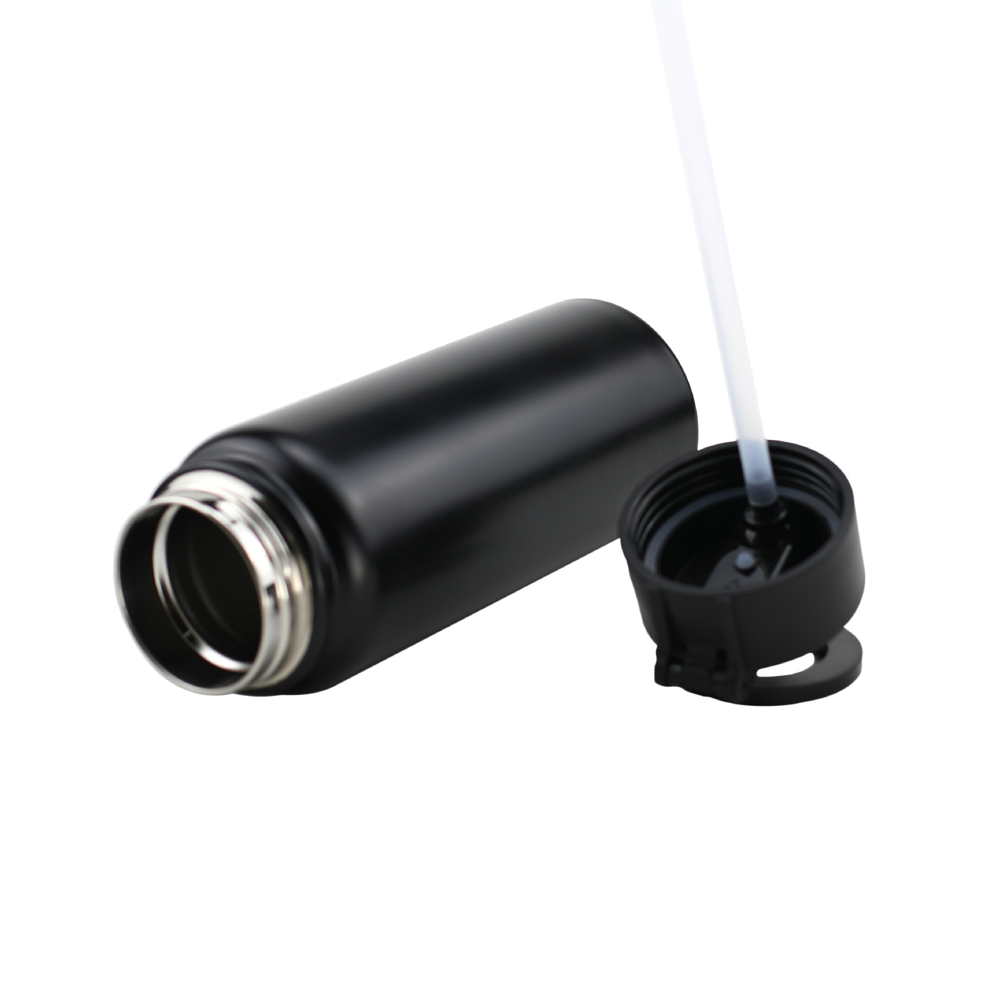 Transfronterizo 304 # soporte de teléfono celular de absorción magnética taza de agua hervidor espacial de acero inoxidable de doble capacidad taza de agua deportiva