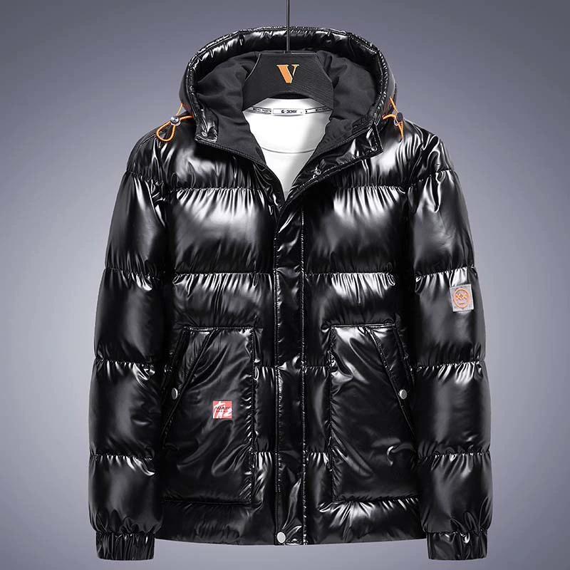 Demi-season down jacket for leisure, increased thickness