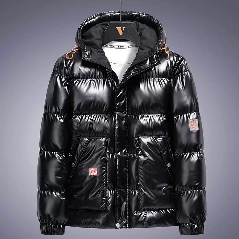 Demi-season down jacket for leisure, increased thickness