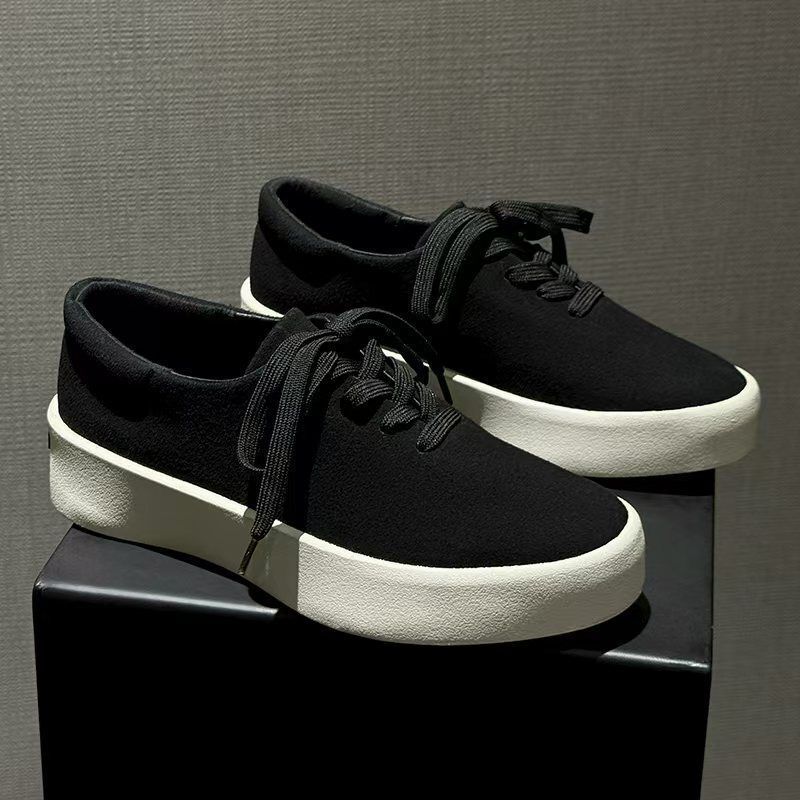 2025 New Spring and Summer Derby Shoes, British Style Simple Thick-Soled Sneakers, Men's and Women's Casual Shoes, High Street Trendy Style, Round Toe