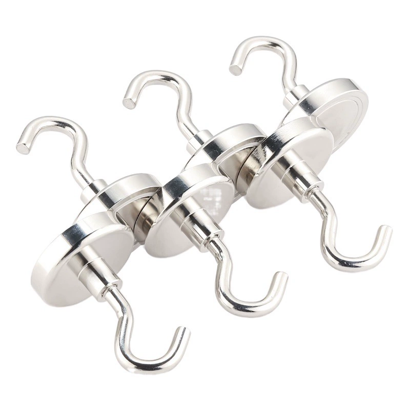 Неодимовые магнитные крючки N52, сильные магнитные клейкие наклейки для кухни, холодильника, без следов, для хранения