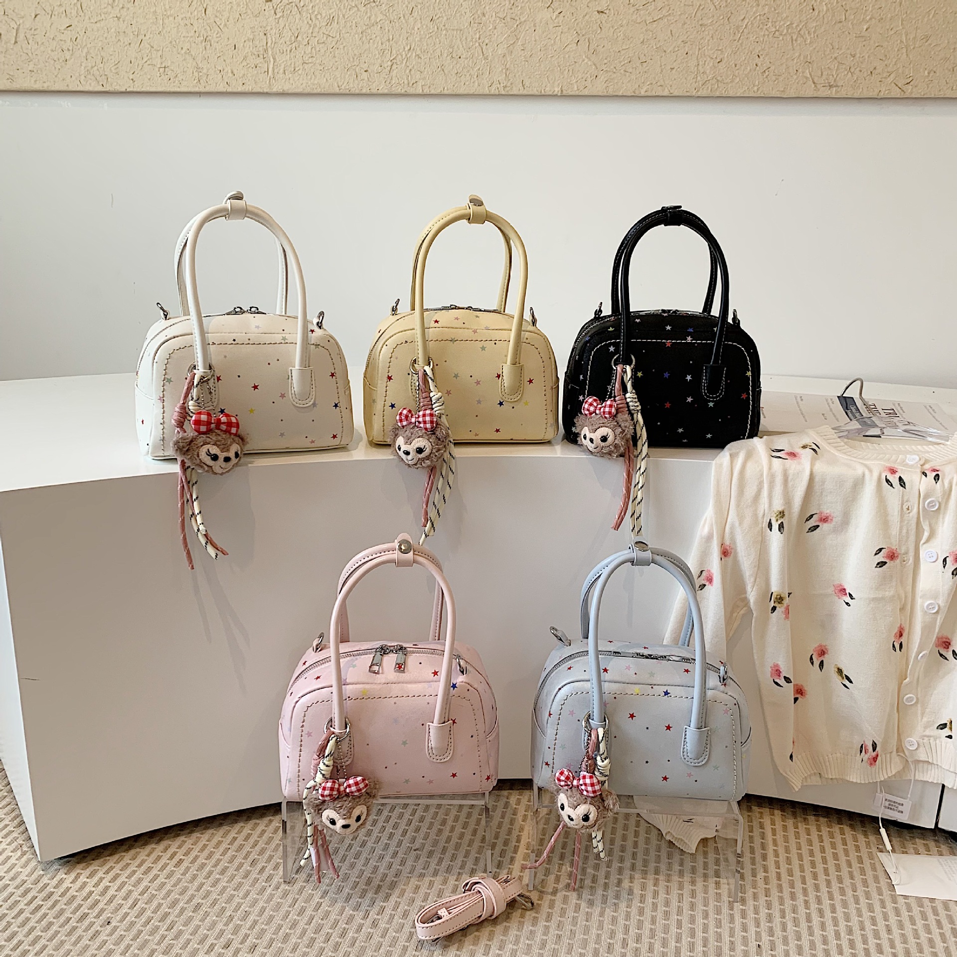 Nicho flor impresión bolsos pequeños bolsos de transporte de hombro bolsos de brazo de moda diarios bolsos portátiles image 3