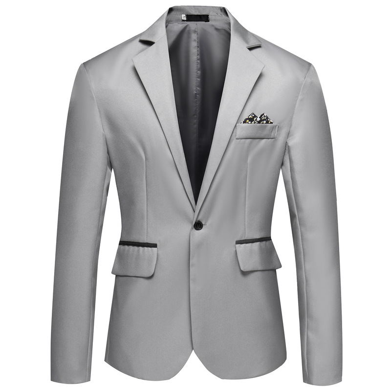 European size cross-border foreign trade Amazon men's casual small suit youth trendy slim fit non-ironing suit jacket men's clothing