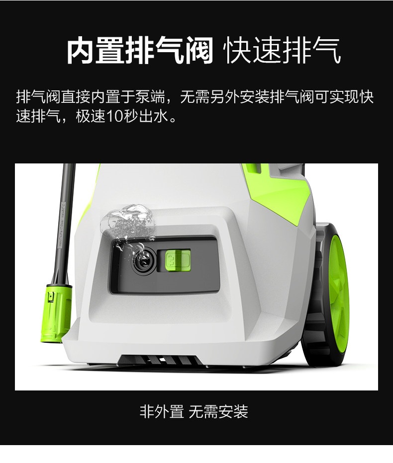 Greenfield High-Pressure Car Washer 220V Household Portable Powerful Cleaning Machine High-Power Water Pump Gun Car Cleaning Tool