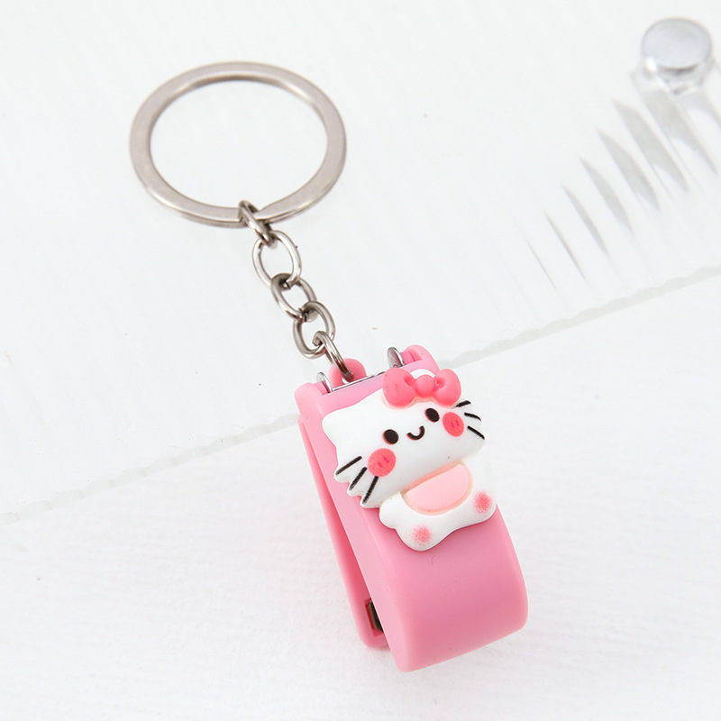 핑크 리본 고양이/만화 동물 스테이플러