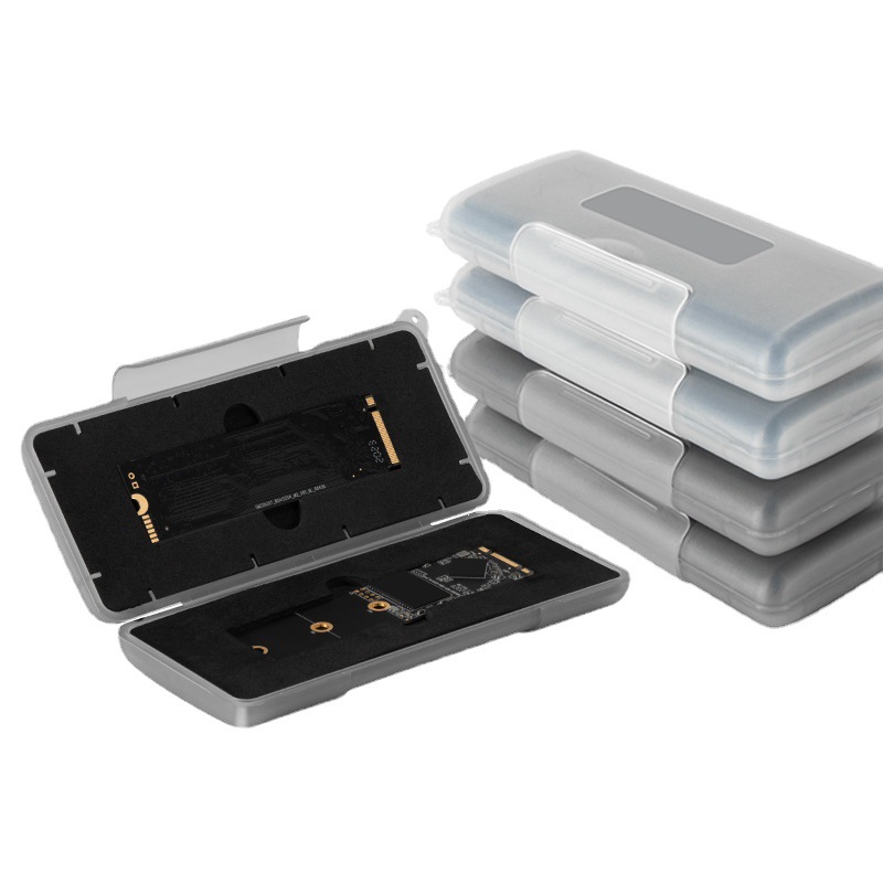 Caja de almacenamiento de disco duro M2 Caja de protección de disco duro m2 Caja de almacenamiento de disco duro de estado sólido Caja de PP sellada impermeable Protección del disco duro M2