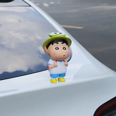 Cute Cartoon Fat Tiger Car ornaments - 18cm-frog-shin-chan-contains-traceless-glue