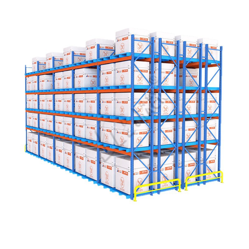 Estantes de almacenamiento pesados personalizados de fábrica almacenamiento en frío almacenamiento de alimentos tipo viga estante de logística química estante de almacenamiento