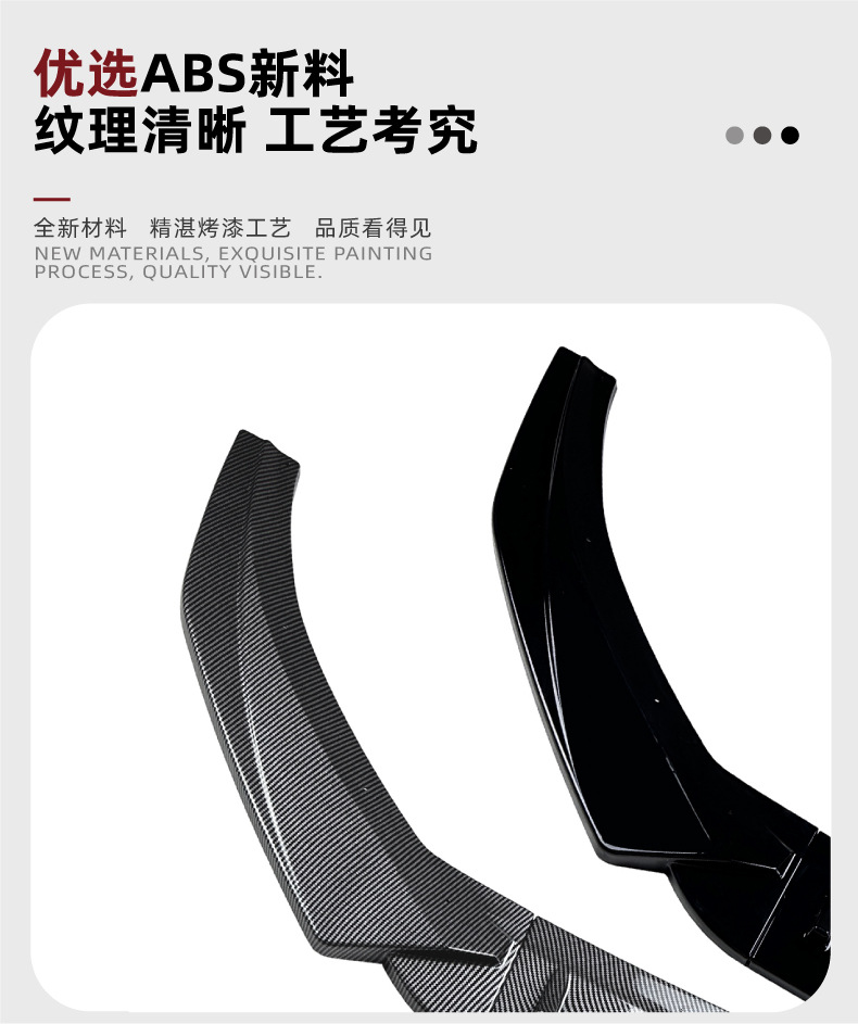 Suitable for Audi A3 8V Early Standard Version 2013-2016 Front Lip Front Spoiler Modification Accessories