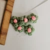 Flower-shaped, green