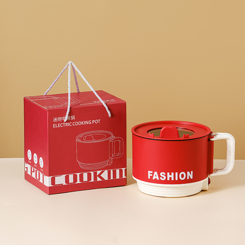 Складная красная антипригарная электрическая плита подарочная коробка