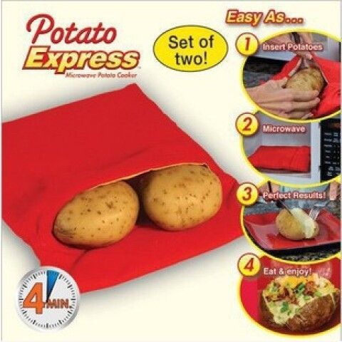 Roasted sweet potato artifact microwave oven uses purple sweet potato, sweet potato, corn and sweet potato household multi-function pot bag