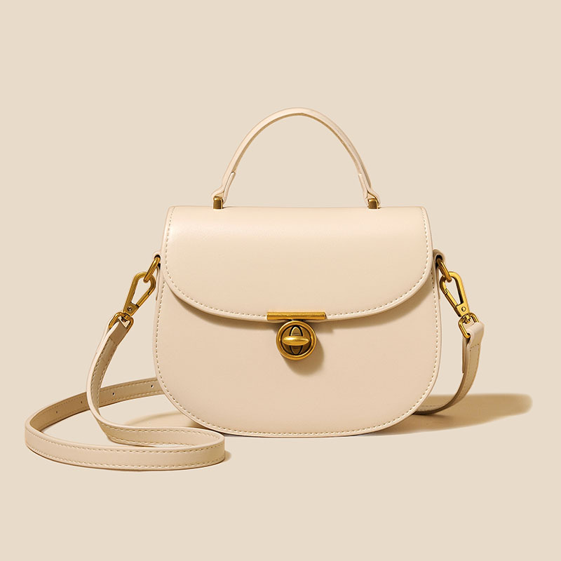 Crossbody Bag Fashion Retro French Saddle Bag Luxury Minimalist Women's Handbag Versatile Commuter Shoulder Bag - Thumbnail 8