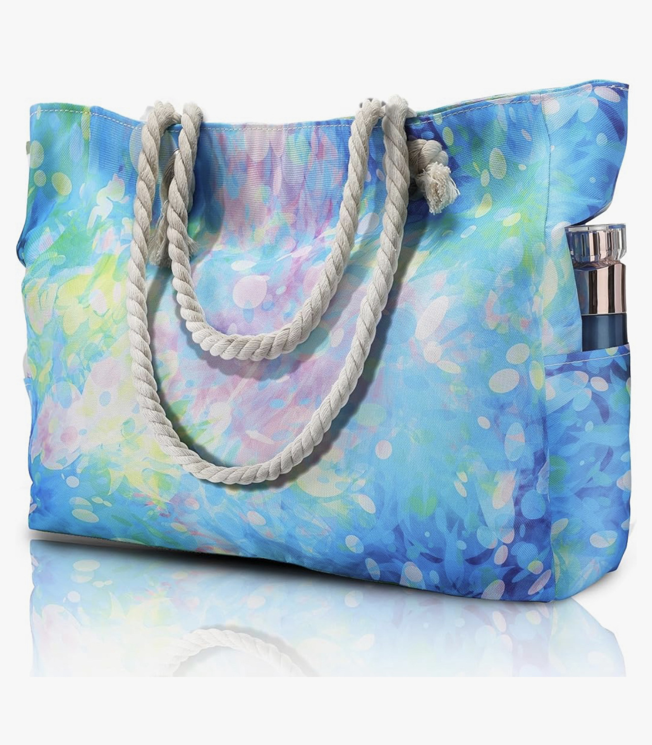 Ocean Whale And Turtle Print Shoulder Bag For Women Large Beach_voghion.com