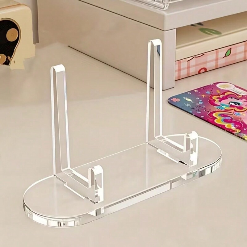 Single Desktop Acrylic Badge Display Stand for Memorabilia Coin and Merchandise Holder