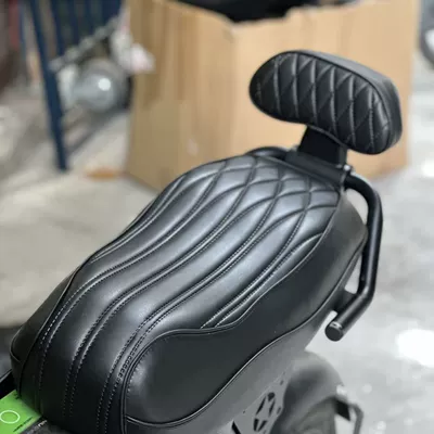 Electric car rear backrest, Rear Backrest Diamond-Shaped Leather Soft