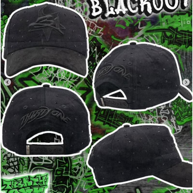 Tendencia transfronteriza hip hop Dandy Dandy sombrero con letras de diamante sombrero de pato doblado a lo largo del sombrero de béisbol image 51