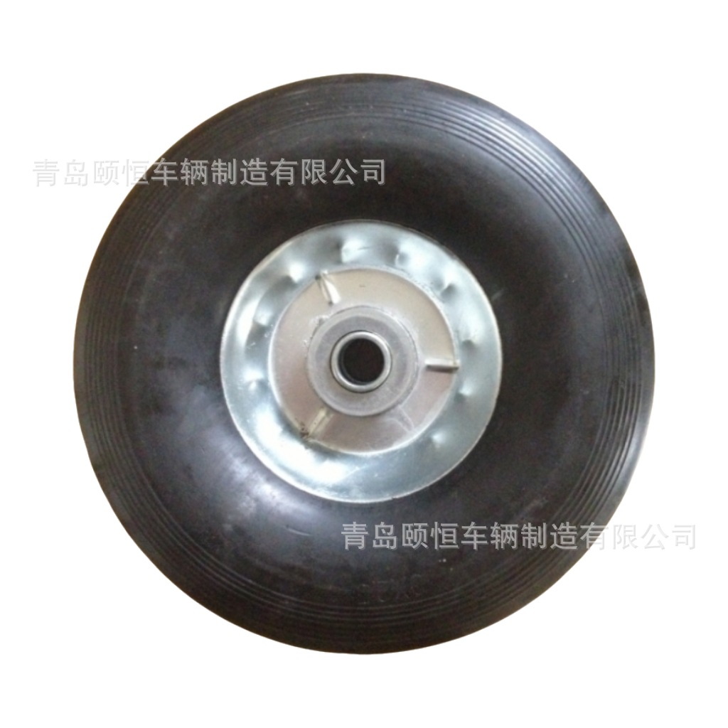 八英寸重型实心轮 多规格实心橡胶脚轮 适用各类工具车手推车轮胎