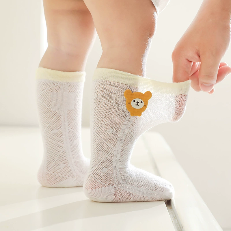 Летние детские карикатурные knee-ocks для раннего возраста для новорожденных, средней длины