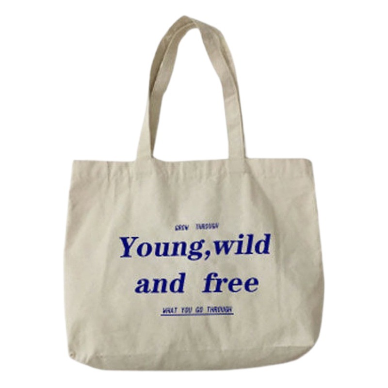 Liquidación ins bolsa de lona de un hombro bolsa de tela estilo perezoso viajero estudiante japonés bolsa de lona bolsa de regalo se puede hacer