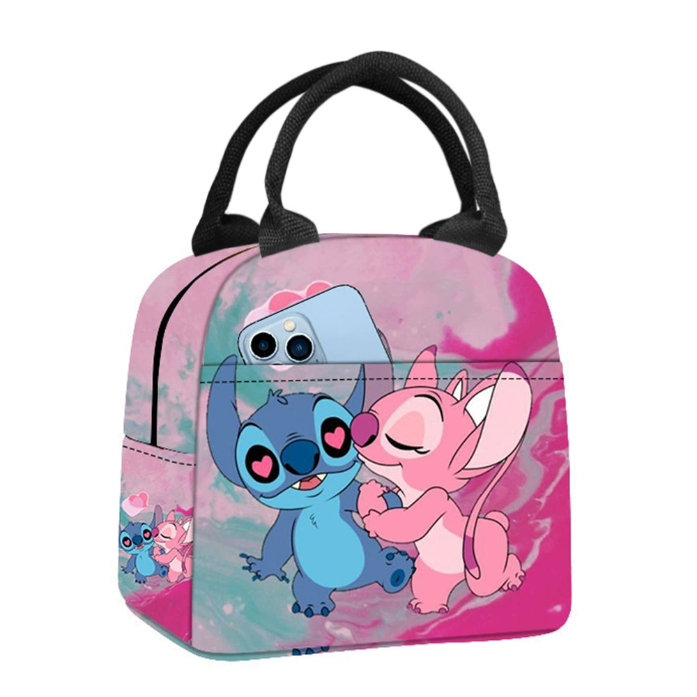 Ланч-баг Stitch: термоизолированная сумка для обеда, с алюминиевой фольгой, для школы и офиса