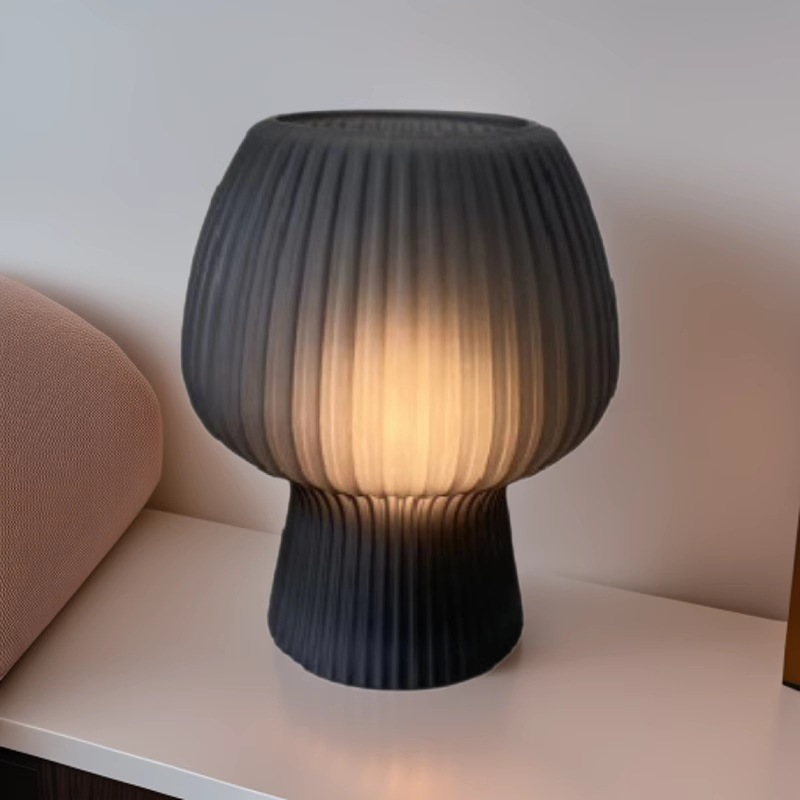 Vintage estilo coreano ins niña tulipán decoración lámpara de mesa atmósfera vidrio dormitorio linda lámpara de noche