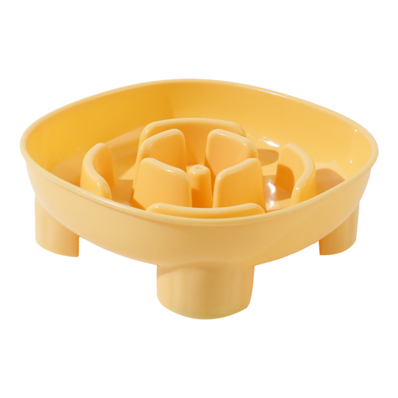 Flower Xiaofang Cuenco de cuatro patas Tazón de comida lenta para perros Tazón de comida para perros Tazón de comida para perros anti-volcado Tazón para gatos Tazón de asfixia para mascotas Tazón para perros