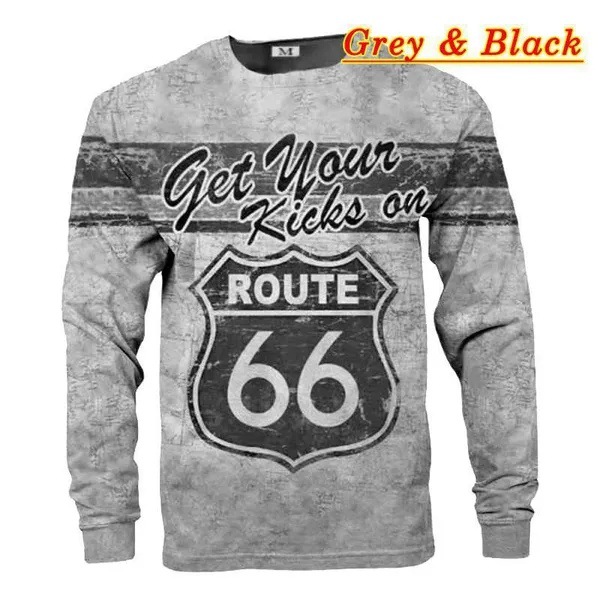 High Street serie 66 impresión digital 3D ventas directas de fábrica hombres y mujeres con el mismo estilo casual suelto suéter de cuello redondo de manga larga