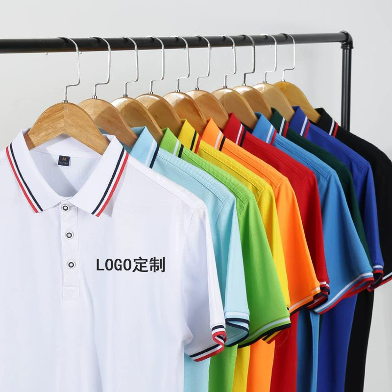 Поло рубашка с лацканом и короткими рукавами на заказ рабочая одежда футболка с печатью логотипа корпоративная одежда футболка с вышивкой оптом