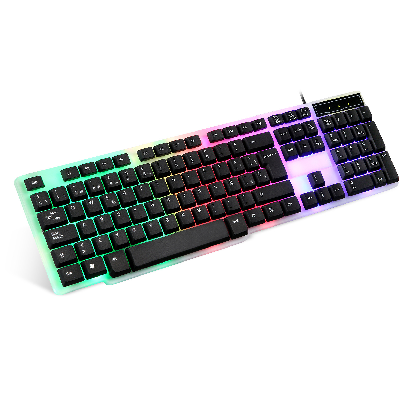 Gaming Keyboard With Seven Color Backlight For Esports And Office_voghion.com